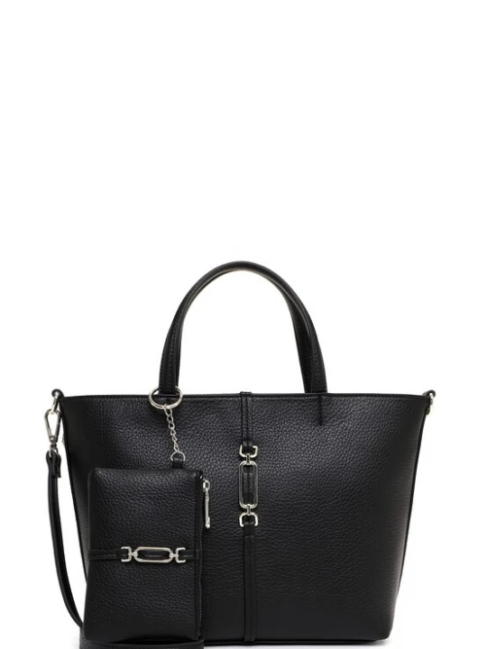 Foto van product Emily & Noah Shopper 'E&N Lewe' zwart