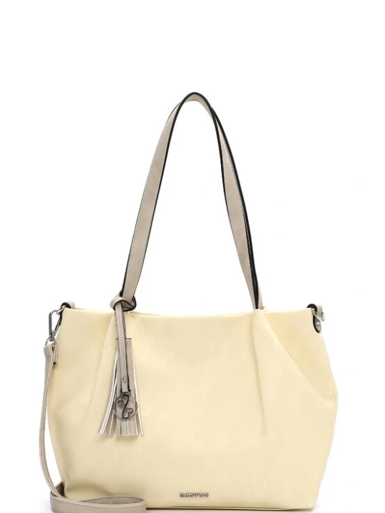 Foto van product Emily & Noah Shopper 'Elke' pasteelgeel