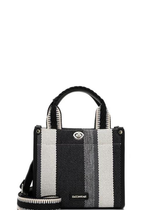 Foto van product Emily & Noah Shopper 'Jasmin' grijs / zwart / offwhite