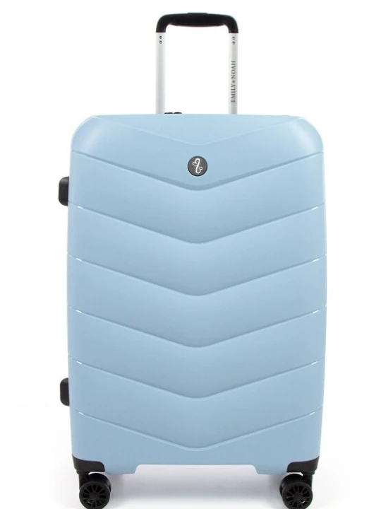 Foto van product Emily & Noah Trolley 'E&N Travelbestie Werner' lichtblauw