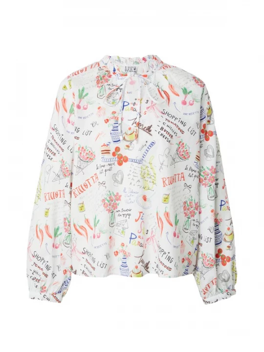 Foto van product Emily Van Den Bergh Blouse donkerblauw / groen / rood / wit