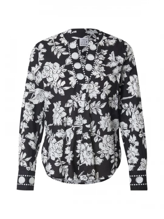 Foto van product Emily Van Den Bergh Blouse zwart / wit