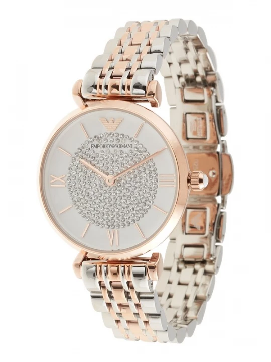 Foto van product Emporio Armani Analoog horloge 'AR1926' rose-goud / zilver / wit