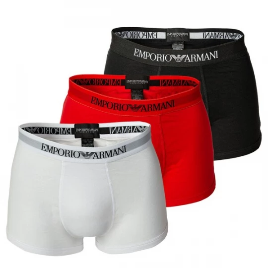 Foto van product Emporio Armani Boxershorts bloedrood / zwart / wit