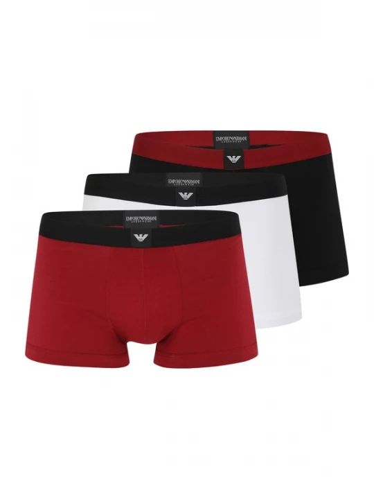 Foto van product Emporio Armani Boxershorts donkerrood / zwart / wit