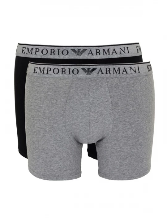 Foto van product Emporio Armani Boxershorts grijs gemêleerd / zwart gemêleerd