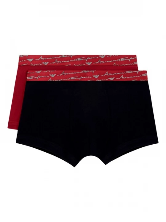 Foto van product Emporio Armani Boxershorts grijs / rood / zwart gemêleerd