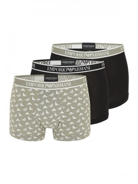 Foto van product Emporio Armani Boxershorts kaki / zwart / wit
