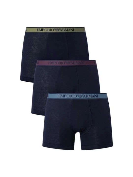 Foto van product Emporio Armani Boxershorts marine / lichtblauw / kaki / donkerlila