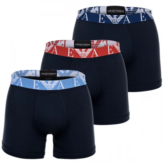 Foto van product Emporio Armani Boxershorts nachtblauw / lichtblauw / rood / wit