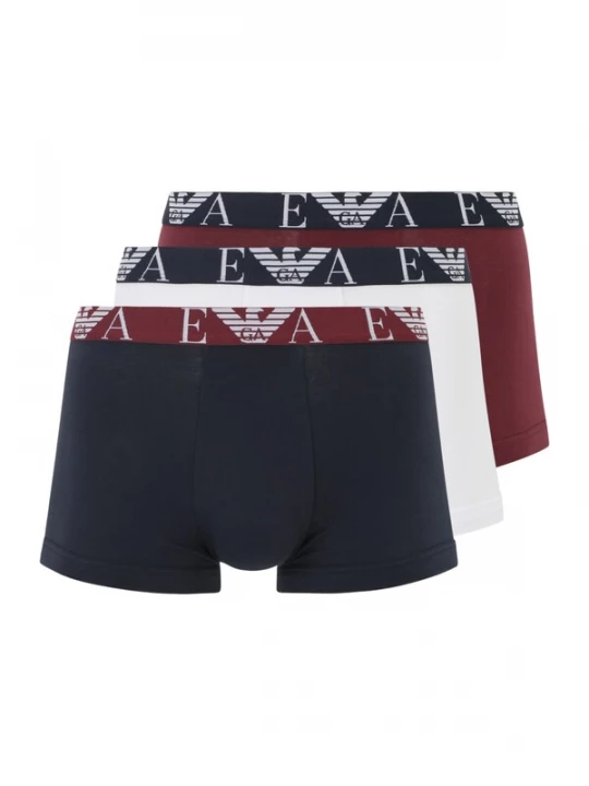 Foto van product Emporio Armani Boxershorts navy / bordeaux / zwart / wit
