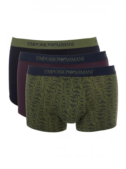 Foto van product Emporio Armani Boxershorts navy / groen / bordeaux / zwart