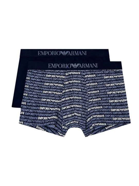 Foto van product Emporio Armani Boxershorts navy / lichtblauw / wit