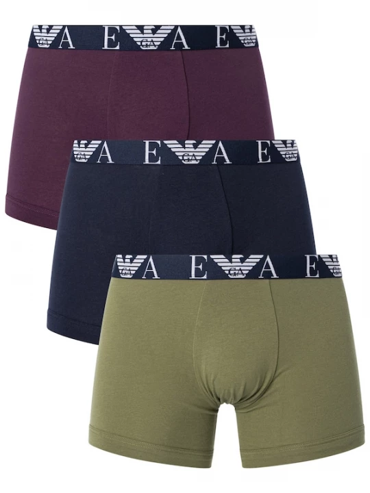 Foto van product Emporio Armani Boxershorts olijfgroen / wijnrood / zwart / wit