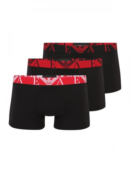 Foto van product Emporio Armani Boxershorts rood / zwart / offwhite