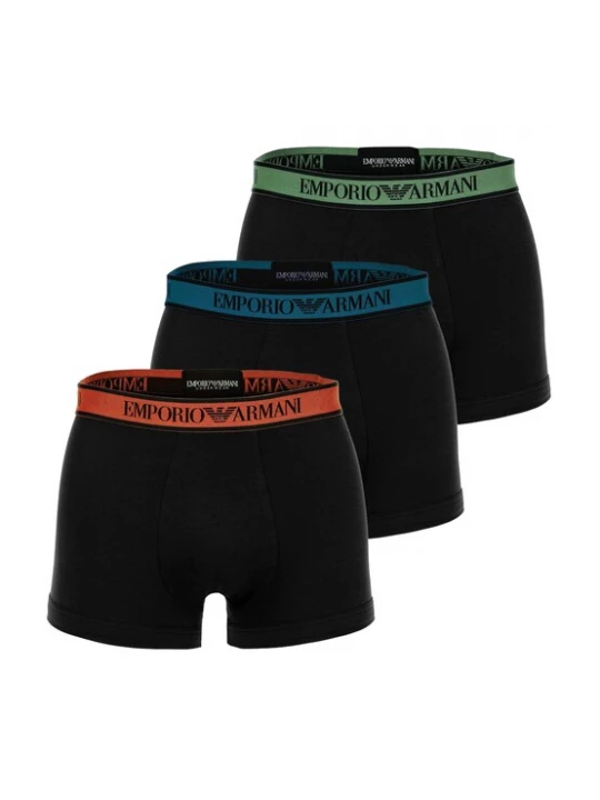 Foto van product Emporio Armani Boxershorts saffier / lichtgroen / oranjerood / zwart
