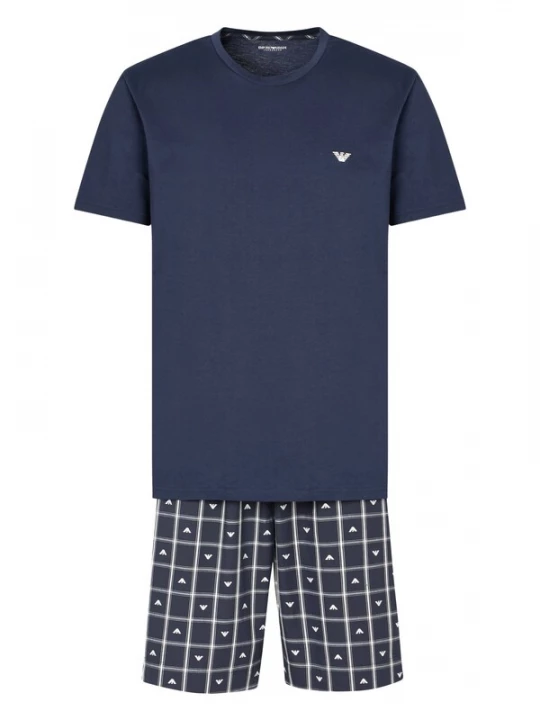 Foto van product Emporio Armani Pyjama kort blauw / wit