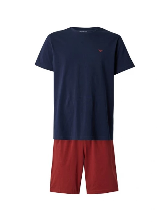 Foto van product Emporio Armani Pyjama kort navy / rood