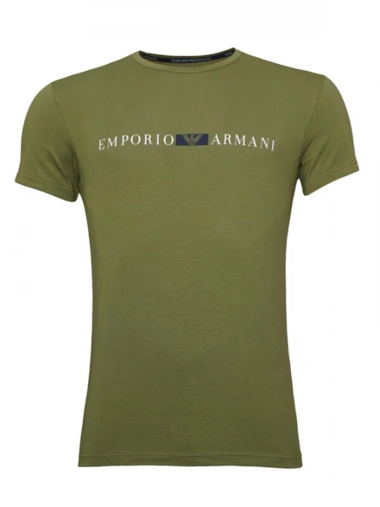 Foto van product Emporio Armani Shirt donkerblauw / olijfgroen / wit