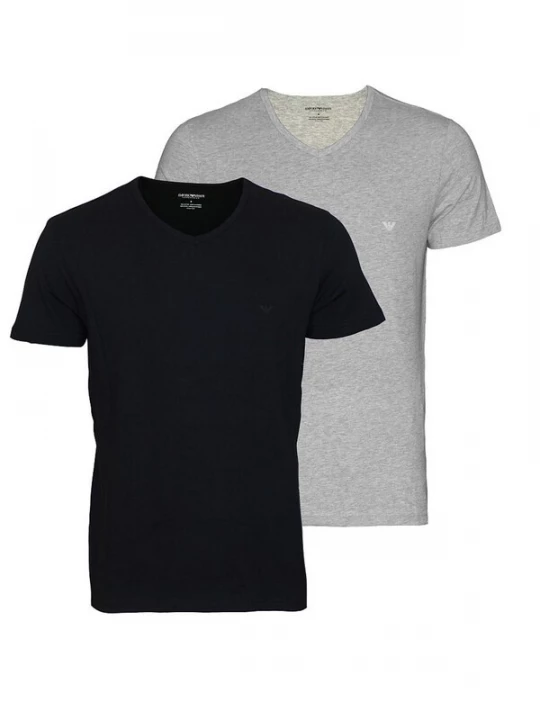 Foto van product Emporio Armani Shirt grijs gemêleerd / zwart