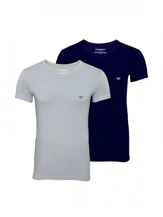 Foto van product Emporio Armani Shirt marine / grijs / wit