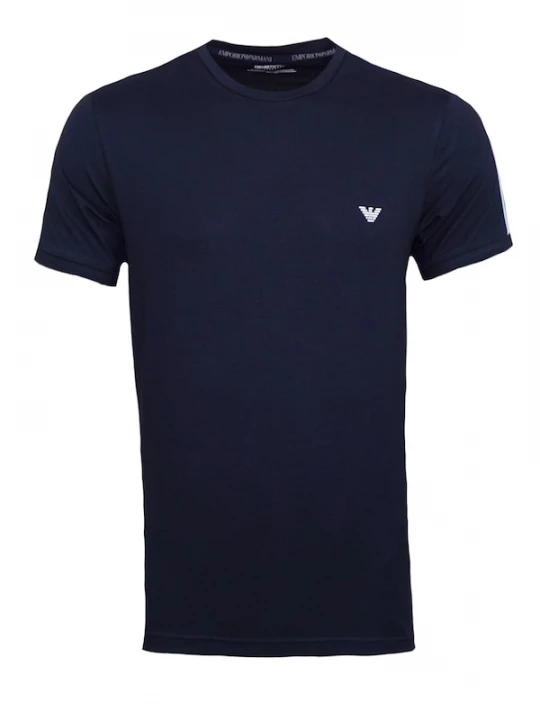 Foto van product Emporio Armani Shirt navy / cyaan blauw / wit
