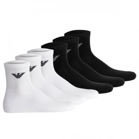 Foto van product Emporio Armani Sportsokken zwart / wit