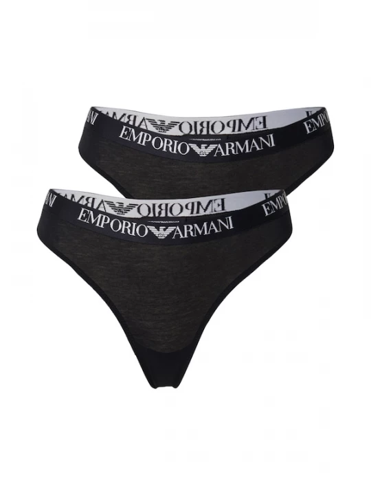 Foto van product Emporio Armani String zwart / wit