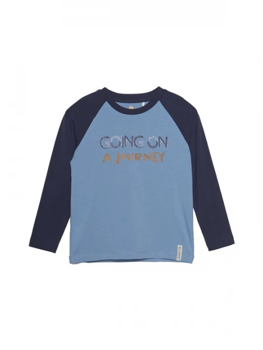 Foto van product EN FANT Shirt blauw / donkerblauw / oranje / wit