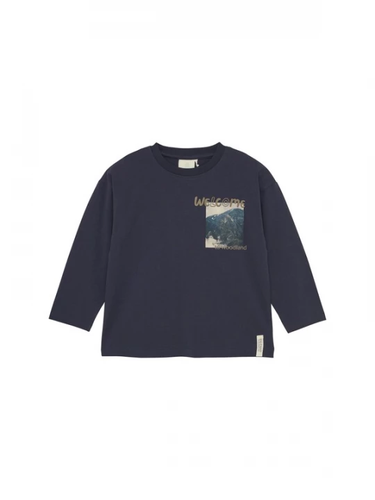 Foto van product EN FANT Shirt donkerblauw / bruin / petrol