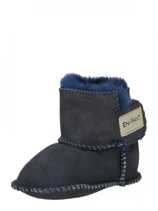 Foto van product EN FANT Snowboots 'Sheepskin Bootee' crème / navy