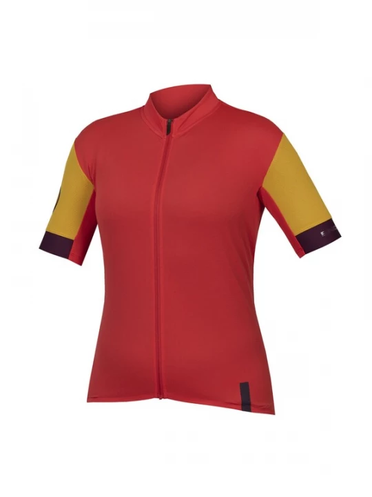 Foto van product ENDURA Functioneel shirt geel / aubergine / rood