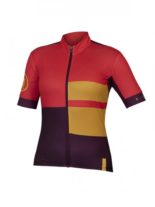 Foto van product ENDURA Functioneel shirt safraan / donkerlila / rood