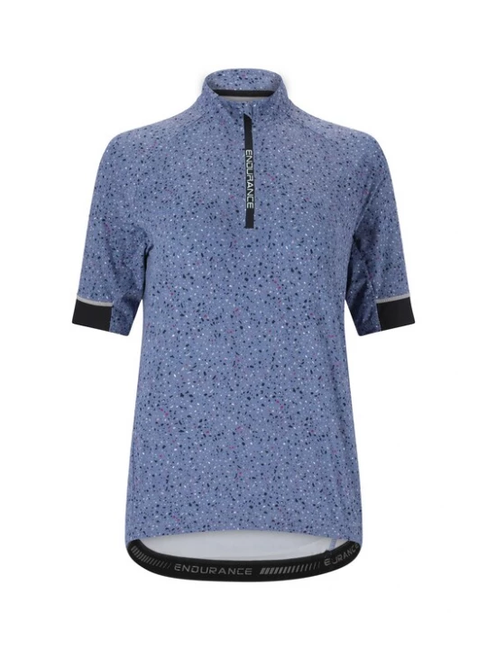 Foto van product ENDURANCE Functioneel shirt 'Jette' duifblauw / pink / zwart / wit