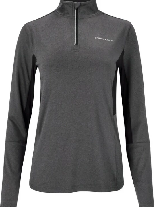 Foto van product ENDURANCE Functioneel shirt 'Jocee' grijs gemêleerd / zwart / wit