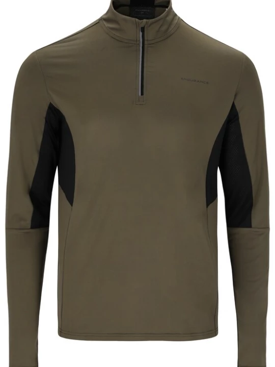 Foto van product ENDURANCE Functioneel shirt 'Lanbark' kastanjebruin / zwart