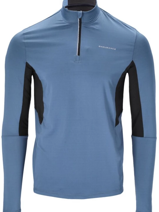 Foto van product ENDURANCE Functioneel shirt 'Lanbark' smoky blue / zwart