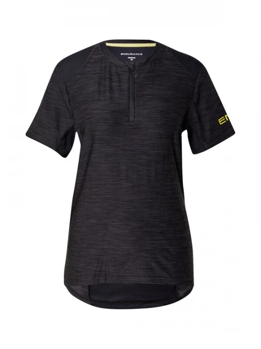 Foto van product ENDURANCE Functioneel shirt 'Marimba' geel / zwart / zwart gemêleerd