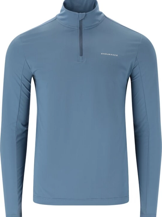 Foto van product ENDURANCE Functioneel shirt 'Omais M' stone grey / wit