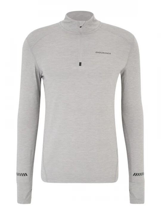 Foto van product ENDURANCE Functioneel shirt 'Tune' lichtgrijs / zwart