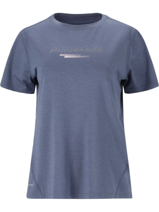 Foto van product ENDURANCE Functioneel shirt 'WANGE' blauw / zilvergrijs