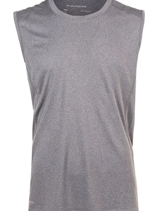 Foto van product ENDURANCE Shirt 'Landeer' grijs gemêleerd