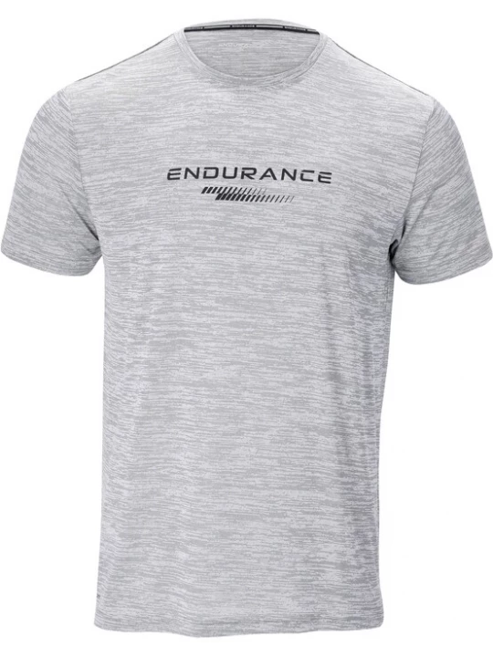 Foto van product ENDURANCE Shirt 'Portofino' lichtgrijs / zwart