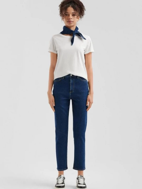 Foto van product Enkel jeans Tizie / Slim Fit / High Rise / Tapered Leg / Superstretch QS blauw