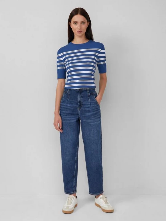 Foto van product Enkeljeans / Regular Fit / High Rise / Barrel Leg / 360° Denim s.Oliver blauw