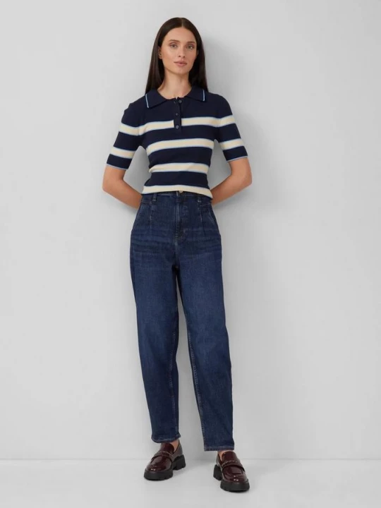 Foto van product Enkeljeans / Regular Fit / High Rise / Barrel Leg / 360° Denim s.Oliver blauw