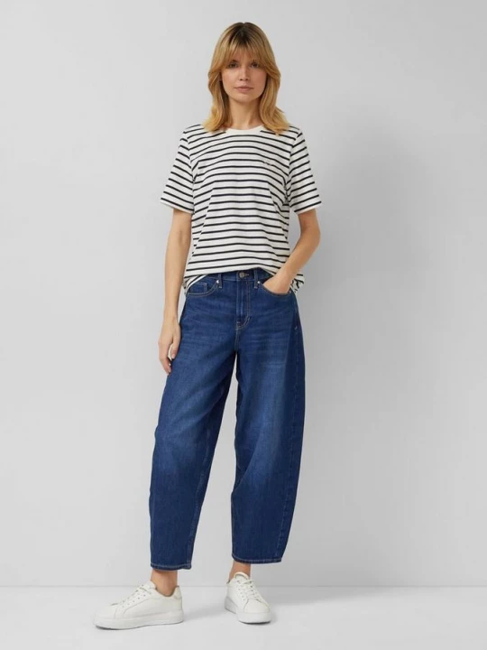 Foto van product Enkeljeans / Regular fit / Hoge taille / Halflange pijp s.Oliver blauw