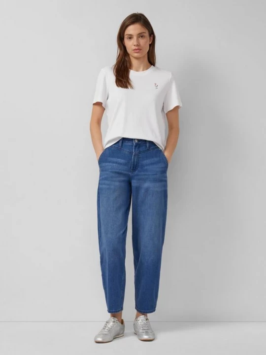 Foto van product Enkeljeans / Regular fit / Hoge taille / Halflange pijp s.Oliver blauw