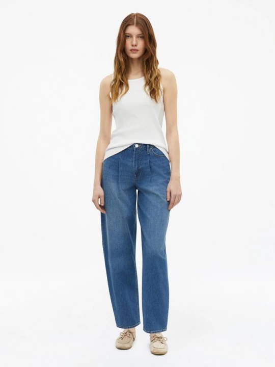 Foto van product Enkeljeans / Regular Fit / Hoog model / Langbeen s.Oliver blauw