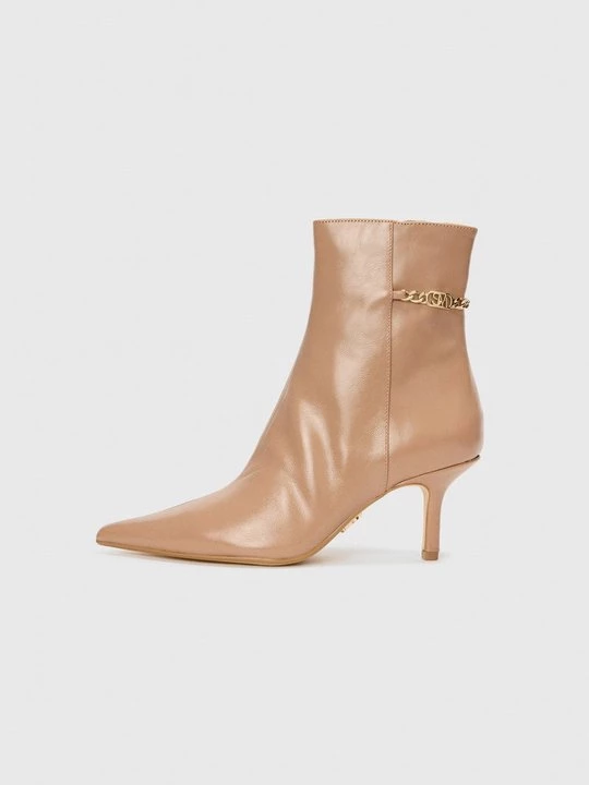 Foto van product Enkellaarsjes met hoge hak Steve Madden tan